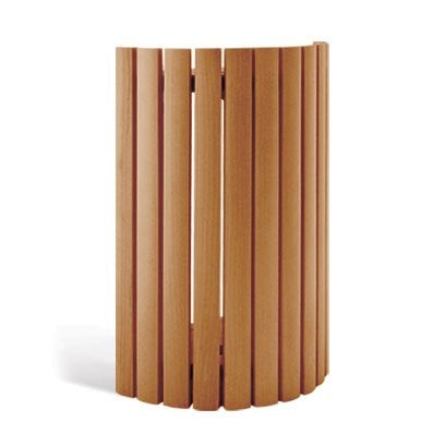 Book Cover The Sauna Place Cedar Vertical Slat Light Shade (for use with Vapor-Proof Wall Light) 7 1/2