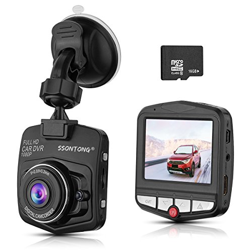 Book Cover Dash Cam,Ssontong Mini Car Dashboard Camera, Full HD 1080P 2.31