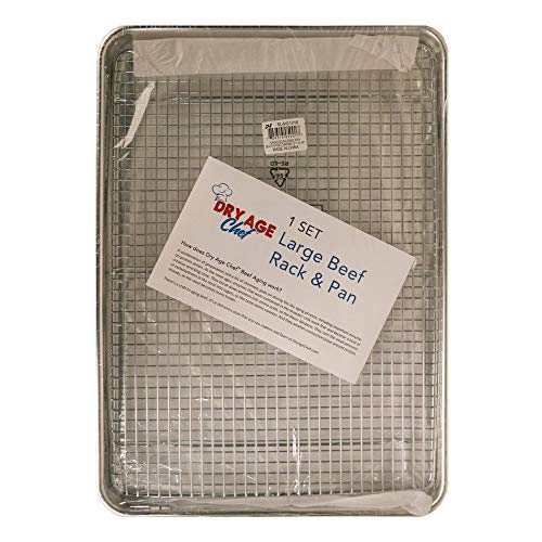 Book Cover Large Beef Rack and Dry Aging Pan by Dry Age Chef