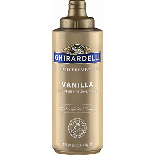 Book Cover Ghirardelli Chocolate Premium Sauce Vanilla, 16.0 OZ