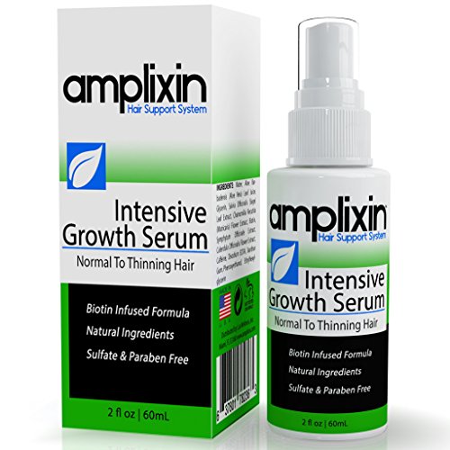 Book Cover Amplixin Intensive Biotin Hair Growth Serum - Hair Loss Prevention Treatment For Men & Women With Thinning Hair - Sulfate-Free Dht Blocker For Receding Hairline & Pattern Baldness, 2Oz