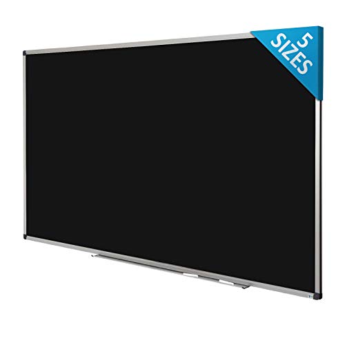 Book Cover Black Magnetic Chalk Board | Aluminium Framed | Excellent Solution for Art, Notes and Memos | 5 Sizes Available | 18