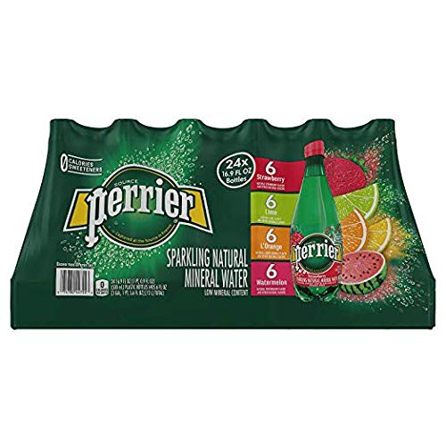Book Cover Perrier Sparkling Natural Mineral Water, Assorted Flavors (16.9 oz, 24 pk.)