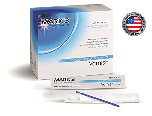 Book Cover Varnish 5% Sodium Fluoride Unit-Dose Package (2 x 5 Pcs) Bubblegum, Mint or Caramel - Made in USA (Mint)