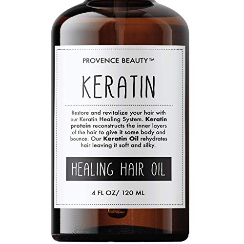 Book Cover Keratin Hair Treatment Oil Spray - for Dry and Damaged, Increases Shine, Softness, and Color Vibrancy, While Minimizing Flyaways and Heat Protection - 4 Fl Oz