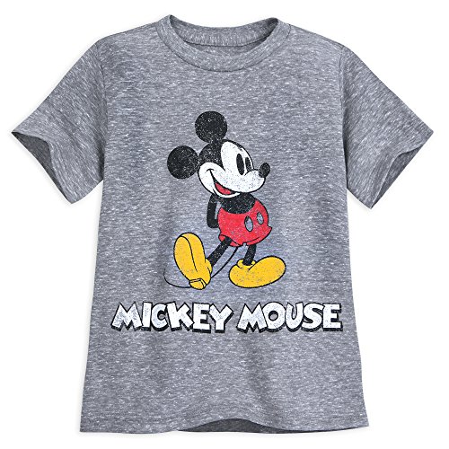 Book Cover Disney Mickey Mouse Classic T-Shirt for Boys - Gray Multi