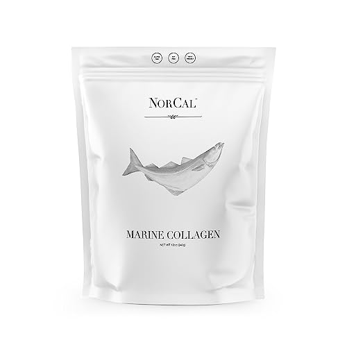 Book Cover Norcal Marine Collagen - 12oz Marine Collagen Peptides Powder | High Protein, Zero Fat/Sugar/Carb | Skin, Hair, Nail & Joint Health | Low Metals, US GMP Certified