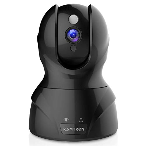 Book Cover Security Camera WiFi IP Camera - KAMTRON HD Home Wireless Baby/Pet Camera with Cloud Storage Two-Way Audio Motion Detection Night Vision Remote Monitoring,Black