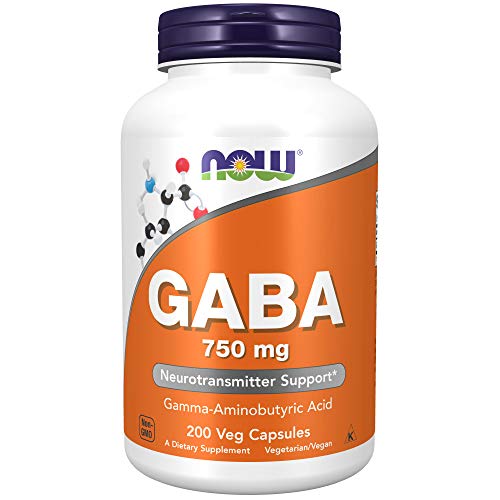 Book Cover Now GABA 750 mg 200 Veg Capsules