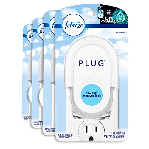 Book Cover Febreze Plug In Air Freshener Scented Oil Warmer, 4 Count (Oil Not Included)