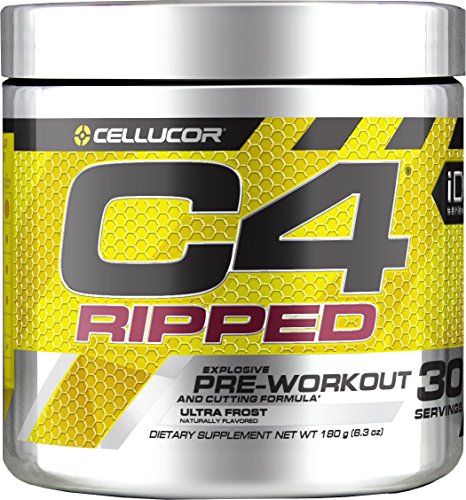 Book Cover Cellucor C4 Ripped Pre Workout, Ultra Frost, 30 Servings - Preworkout Powder for Men & Women with Green Coffee Bean Extract & L Carnitine
