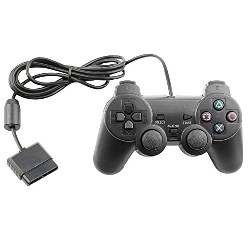 Book Cover Controller for PS2 Playstation 2 Wired (Black)