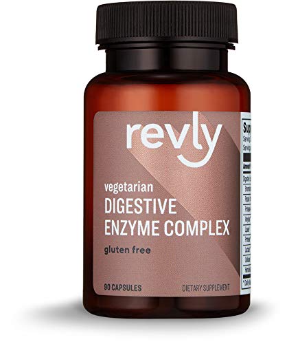 Book Cover Amazon Brand - Revly Digestive Enzyme Complex, Supports Healthy Digestion, 45 Servings, 90 Count (Pack of 1)