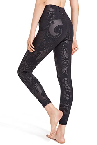 Book Cover DOP DOVPOD Printed Yoga Pants High Waist Fitness Plus Size Workout Leggings Tommy Control Capris for Women