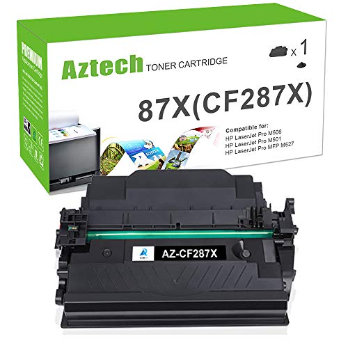 Book Cover Aztech Compatible Toner Cartridge Replacement for HP 87X CF287X 87A CF287A for Toner HP LaserJet Enterprise M506 M506X M506DN M506N HP LaserJet Pro M501N M501DN MFP M527 Series Toner(1 PACK)