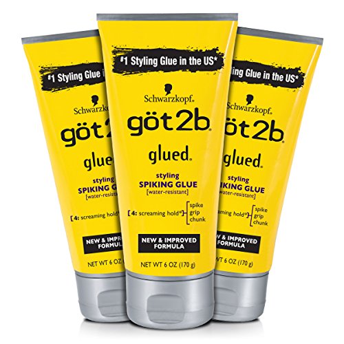 Book Cover Got2b Glued Styling Spiking Hair Glue, 6 Ounce (Count of 3)