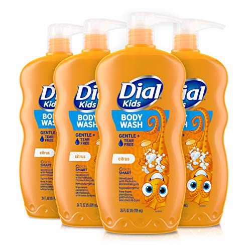 Book Cover Dial Kids Body Wash, Citrus, 24 fl oz (Pack of 4)