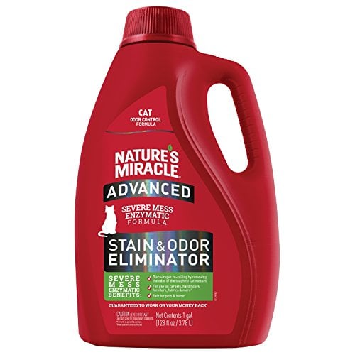 Book Cover Nature's Miracle P-98144 Advanced Cat Stain and Odor Remover 128 oz