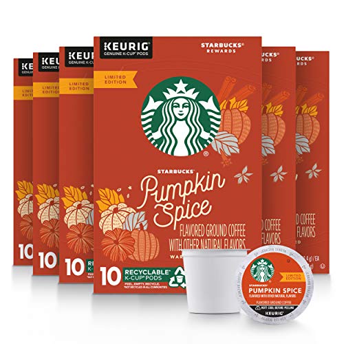 Book Cover Starbucks Flavored K-Cup Coffee Pods â€” Pumpkin Spice for Keurig Brewers â€” 6 boxes (60 pods total)