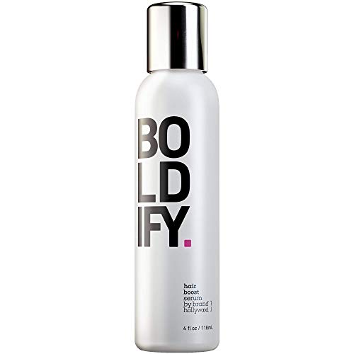 Book Cover Boldify 3X Biotin Hair Thickening Serum - Get Thicker Hair Day One - Natural 3-in-1 Hair Retention, Leave-In Conditioner & Plumping Blow Out Treatment - Healthy Looking Hair Growth - 4oz