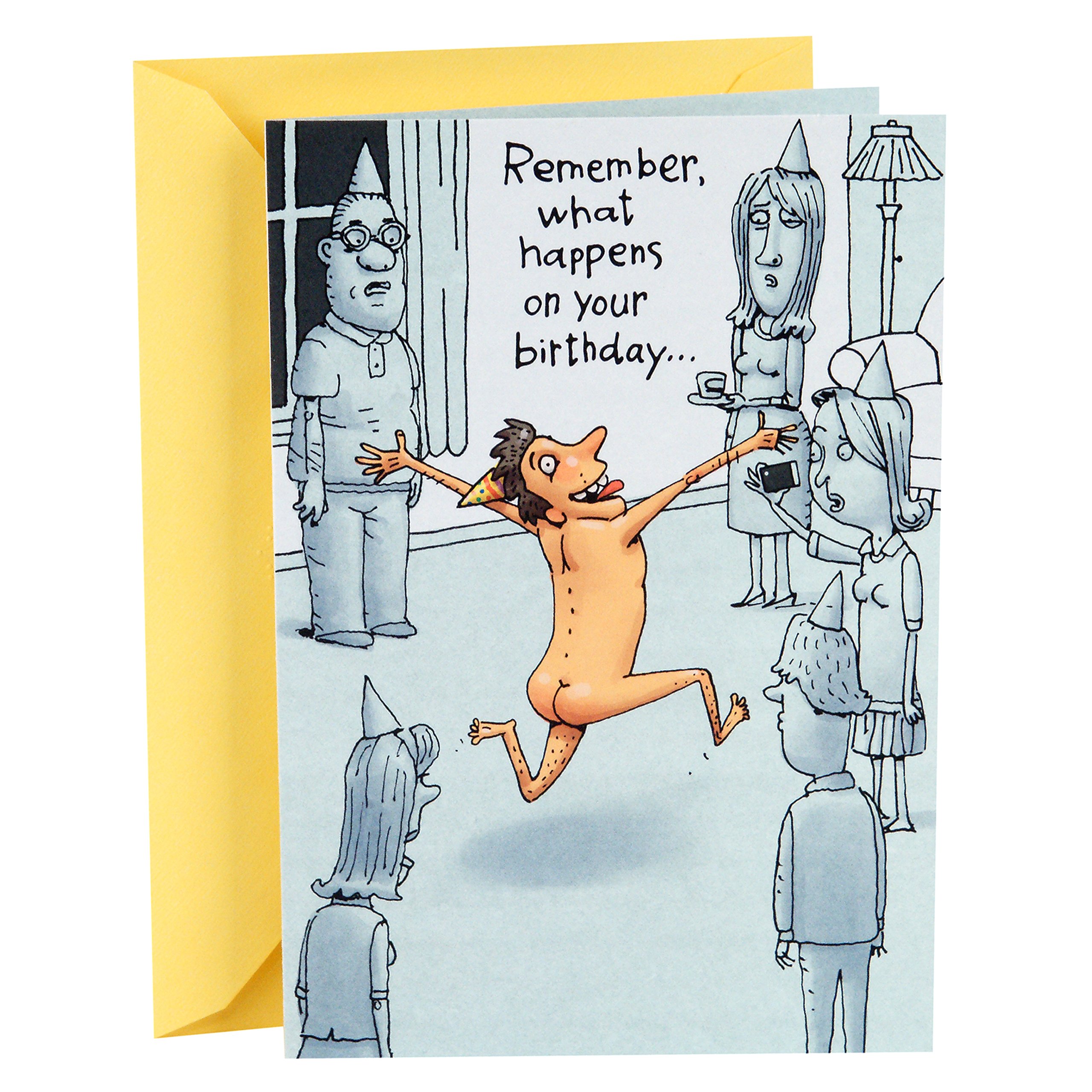 Book Cover Hallmark Shoebox Funny Birthday Card (What Happens on Your Birthday),349RZF1010
