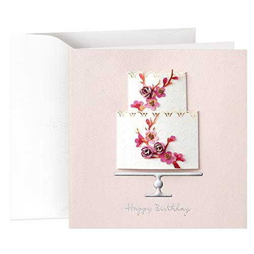 Book Cover Hallmark Signature Birthday Card for Her (Cake)