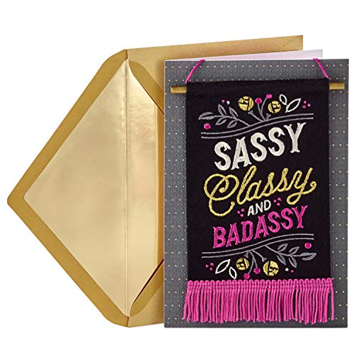 Book Cover Hallmark Signature Birthday Card for Her (Sassy and Classy Flag)