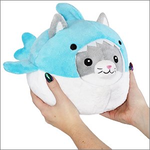 Book Cover Squishable / Undercover Kitty in Shark - 7