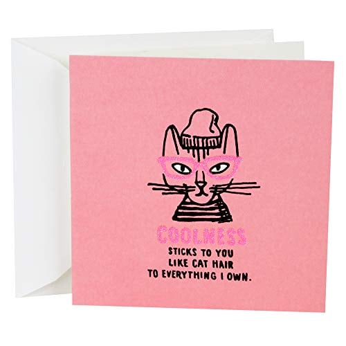Book Cover Hallmark Studio Ink Birthday Card (Cat Hair)
