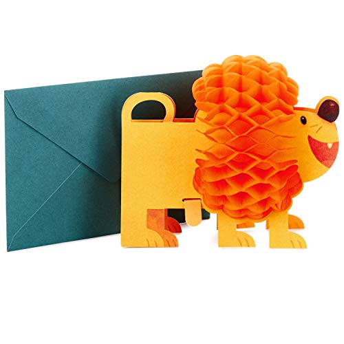 Book Cover Hallmark Pop Up Birthday Greeting Card (Honeycomb Lion)