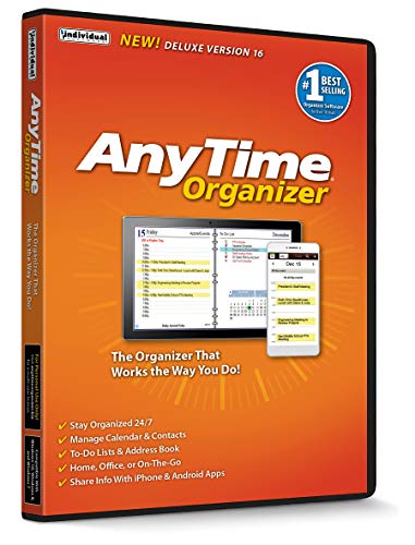 Book Cover AnyTime Organizer Deluxe 16 - Organize Your Calendar, To-Do’s and Contacts!
