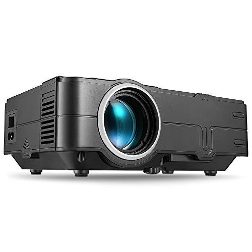 Book Cover PHOOTA Mini Projector, 2019 Upgraded Portable LED Video Projector with 50,000 Hrs LED Lamp Life, 2400 Lux Full HD 1080P and 170'' Display Supported, Compatible with HDMI, VGA, USB, AV, Laptop