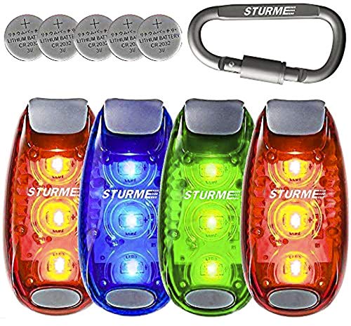 Book Cover STURME LED Safety Light Strobe Lights for Daytime Running Walking Bicycle Bike Kids Child Woman Dog Pet Runner Best Flashing Warning Clip on Small Reflective Set Flash Walk Night High Visibility