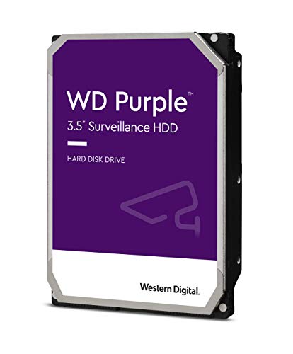 Book Cover WD Purple 12TB Surveillance 3.5 Inch SATA 6 Gb/s Hard Disk Drive with Allframe 4K Technology - 360TB/yr, 256MB Cache 7200rpm - WD121PURZ