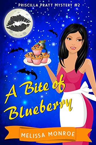 Book Cover A Bite of Blueberry: A Vampire & Baking Paranormal Cozy Mystery (Priscilla Pratt Mystery Book 3)