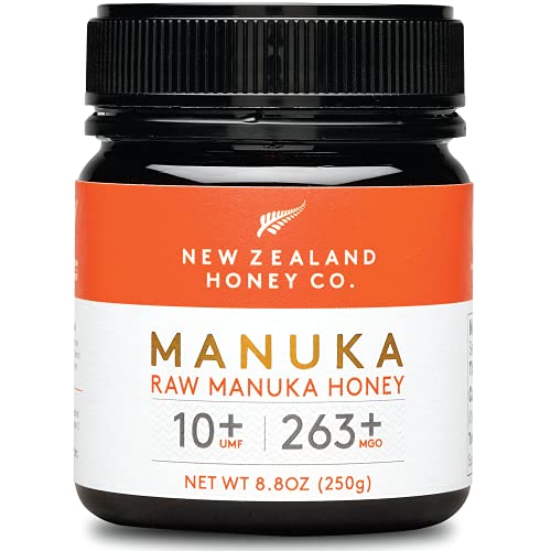 Book Cover New Zealand Honey Co. Raw Manuka Honey UMF 10+ | MGO 263+, 8.8oz / 250g