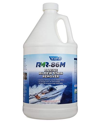 Book Cover RMR-86M Marine Mildew-Stain Remover, Five Times Stronger Than Other Brands, Instantly Removes Mold and Mildew Stains, Sodium Hypochlorite Formula, Less Abrasive, Easy to Use, 1 Gallon