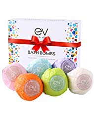 Book Cover Earth Vibes Organic & Natural Bath Bombs Kit Set - Large Handmade Essential Oil Lush Fizzies Bubble Spa To Moisturize Dry Skin - Best Gift Ideas for Women, Girlfriend & Kids - 6 x 4.2 oz