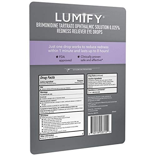 Book Cover Lumify Redness Reliever Eye Drops, 7.5mL/0.25 fl oz (Pack of 2)