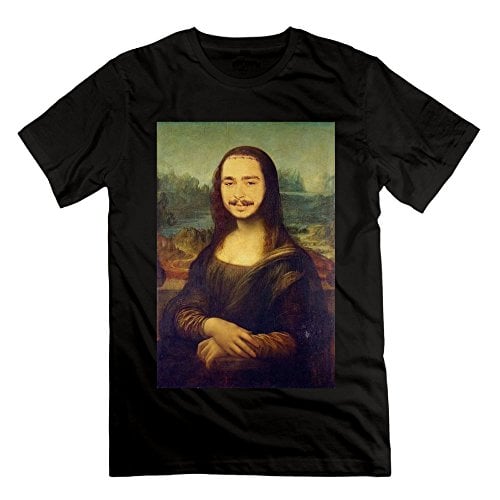 Book Cover Post Malone Cool Digital Printing T for Unisex Black