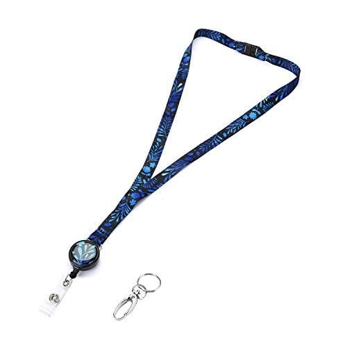 Book Cover Grekywin Unique Fashion Neck Lanyard Retractable Badge Holder with Retractable Badge Reel and Safety Clasp for ID Badge for Men and Women