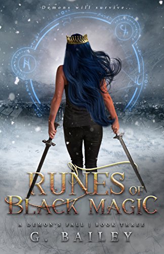 Book Cover Runes of Black Magic: A Reverse Harem Urban Fantasy (A Demon's Fall series Book 3)