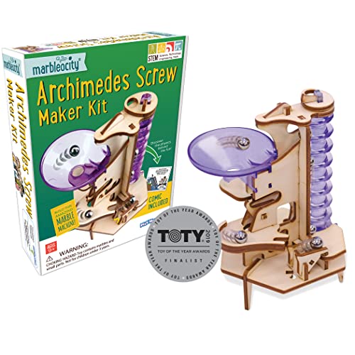 Book Cover Marbleocity Triple Play Archimedes Screw Marble Machine Kit