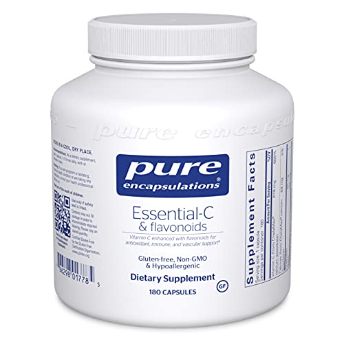 Book Cover Pure Encapsulations Essential-C & Flavonoids | Vitamin C Supplement for Antioxidant, Immune and Vascular Support* | 180 Capsules
