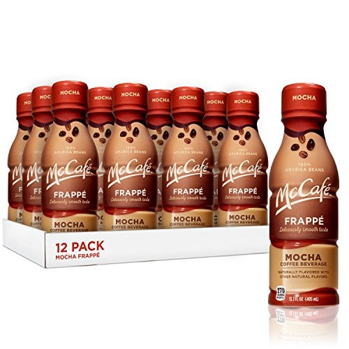 Book Cover McCafe Frappe Coffee Beverage, Mocha, 13.7 Fluid Ounce (Pack of 12)