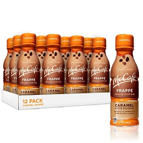 Book Cover McCafe Frappe Coffee Beverage, Caramel, 13.7 Fluid Ounce (Pack of 12)