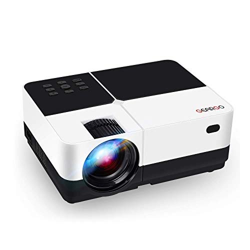 Book Cover Video Projector, GEARGO 2800 Lumens HD Portable Projector with 185¡± and 1080P Support, Compatible with Amazon Fire TV Stick/Laptop/SD/Xbox/iPad iPhone Android for Home Theater