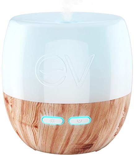 Book Cover Earth Vibes Essential Oil Diffuser - 200ml Aromatherapy Cool Mist Humidifier - Ultrasonic Aroma Diffusers- Adjustable Mist - Auto Shut-Off - 7 Color LED Lights - For Home Office Bedroom Baby Yoga Spa