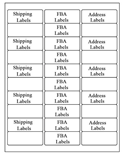 Book Cover SJPACK 30-up Labels, 250 Sheets 1