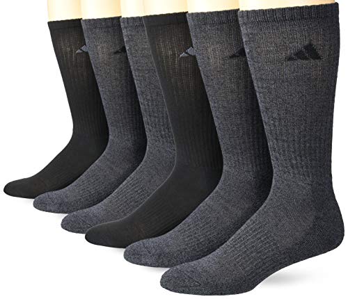 Book Cover adidas Men's Athletic Cushioned Crew Socks (6-Pair)